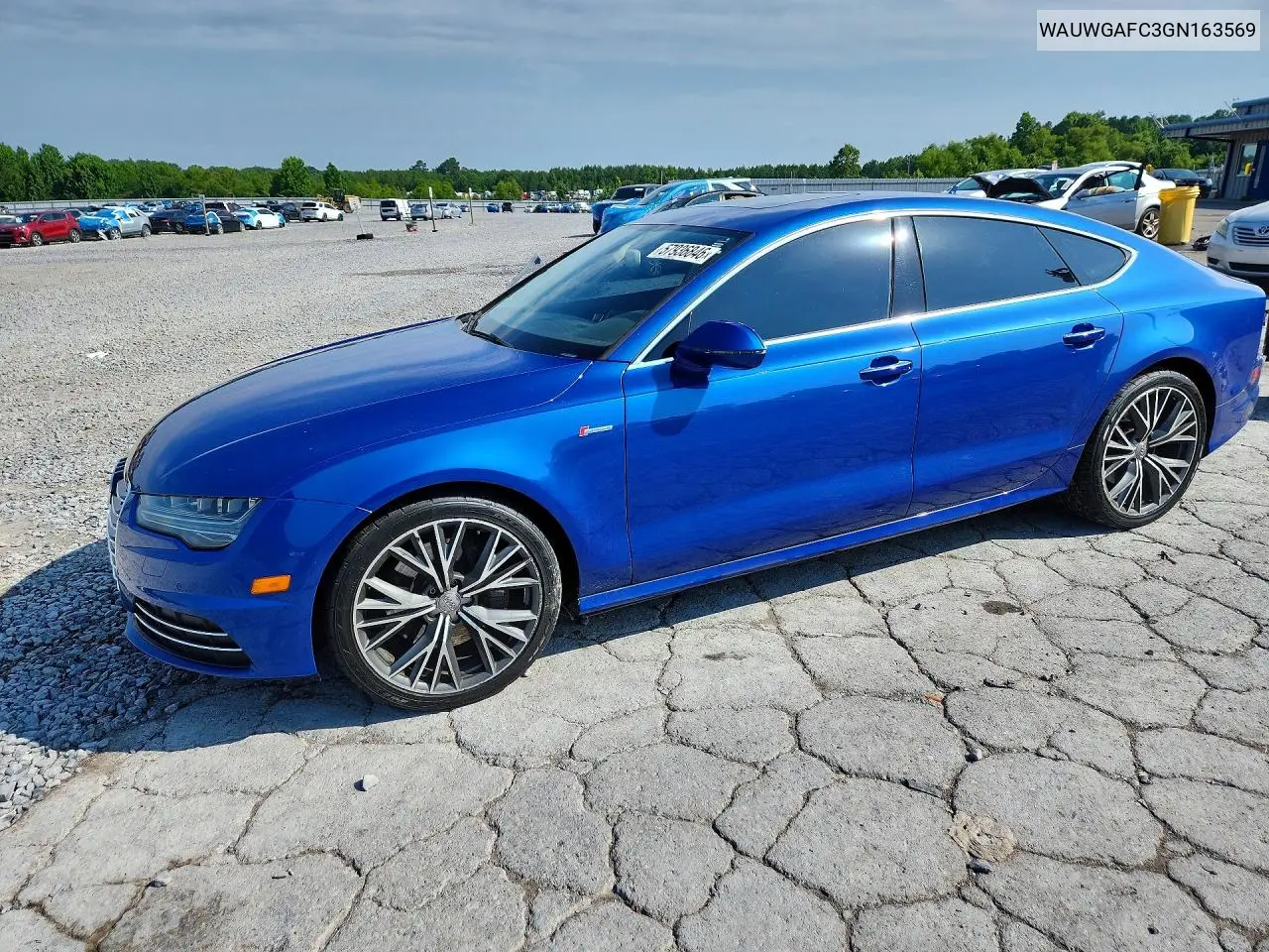 2016 Audi A7 Premium Plus VIN: WAUWGAFC3GN163569 Lot: 57936846