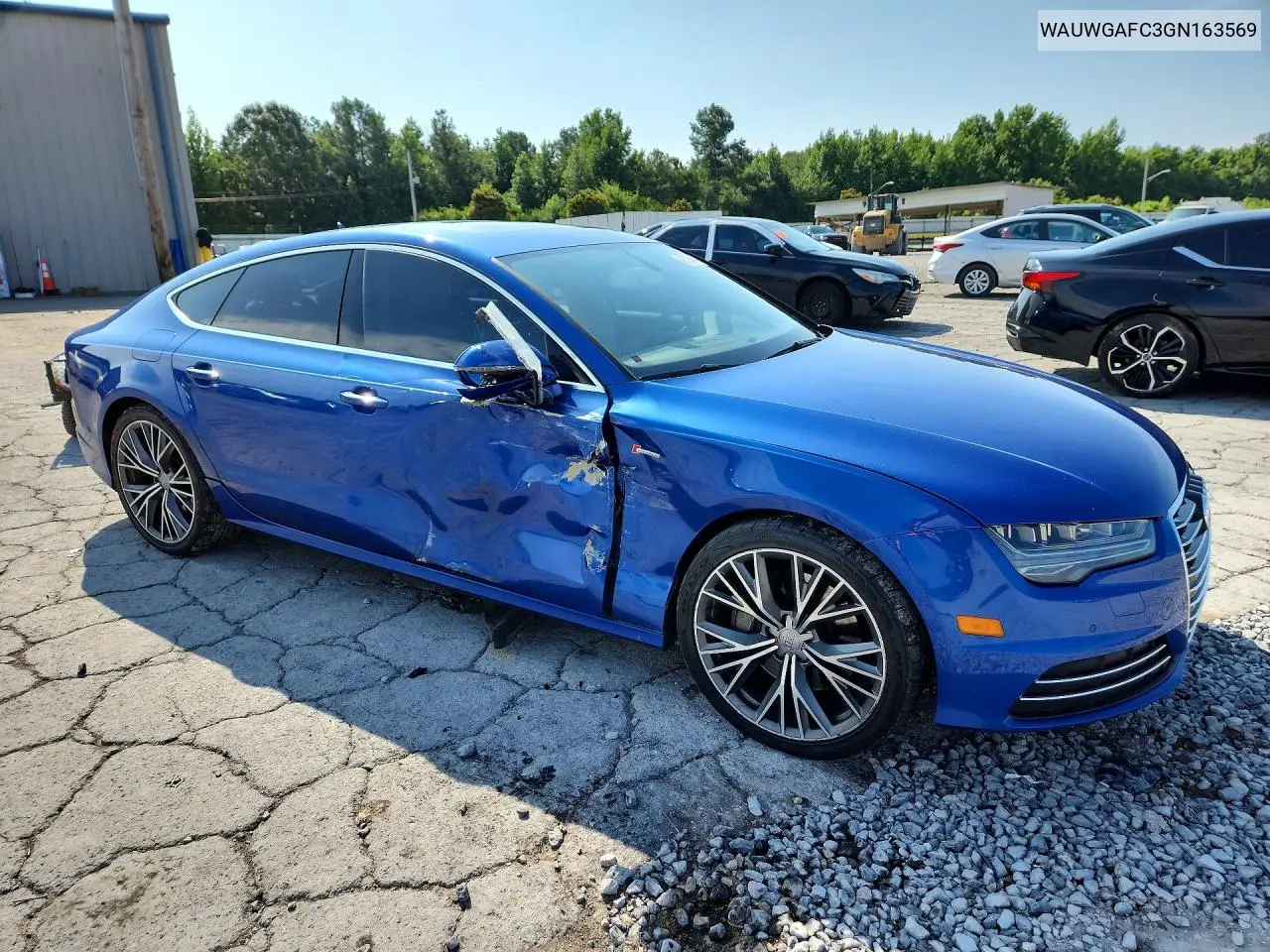 2016 Audi A7 Premium Plus VIN: WAUWGAFC3GN163569 Lot: 57936846