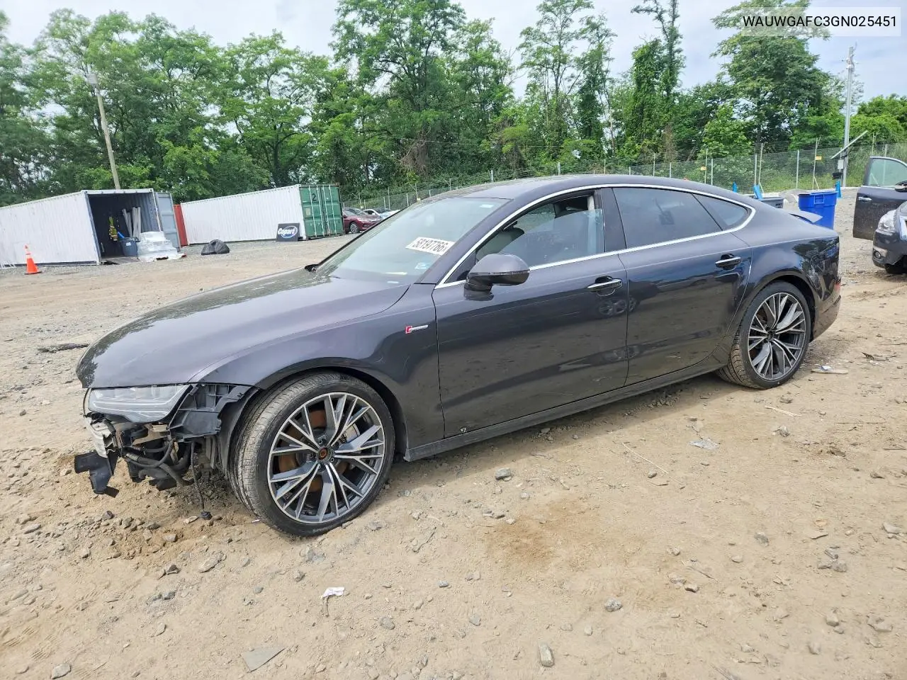 2016 Audi A7 Premium Plus VIN: WAUWGAFC3GN025451 Lot: 58197766