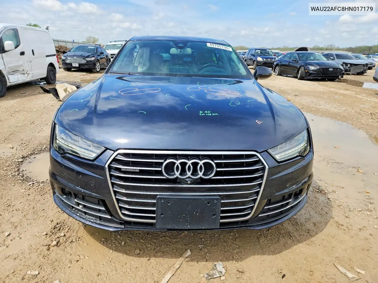 2017 Audi A7 Prestige VIN: WAU22AFC8HN017179 Lot: 49755136