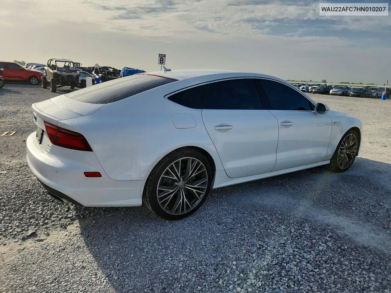 2017 Audi A7 Prestige VIN: WAU22AFC7HN010207 Lot: 57853226