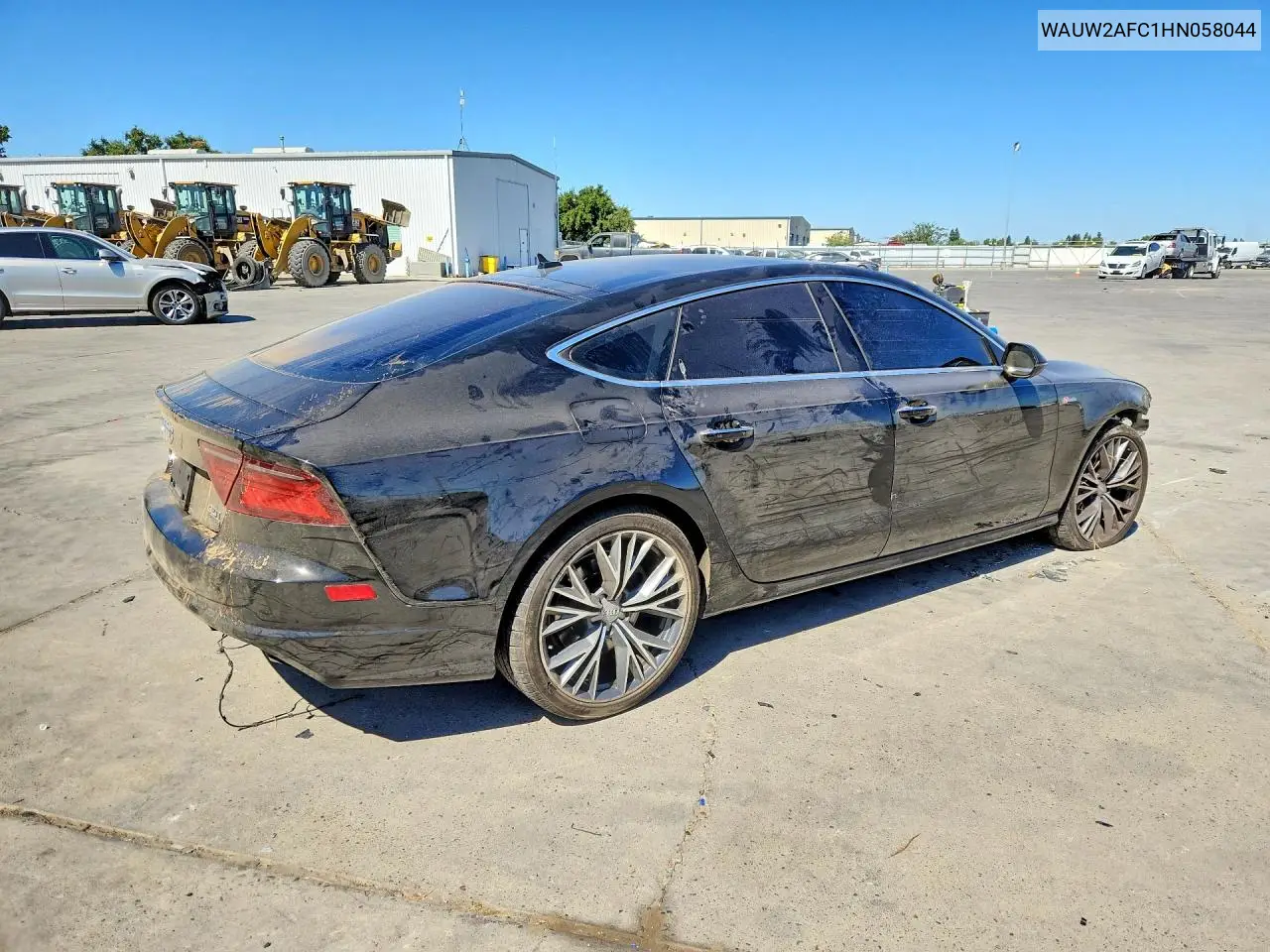 2017 Audi A7 Premium Plus VIN: WAUW2AFC1HN058044 Lot: 60389056