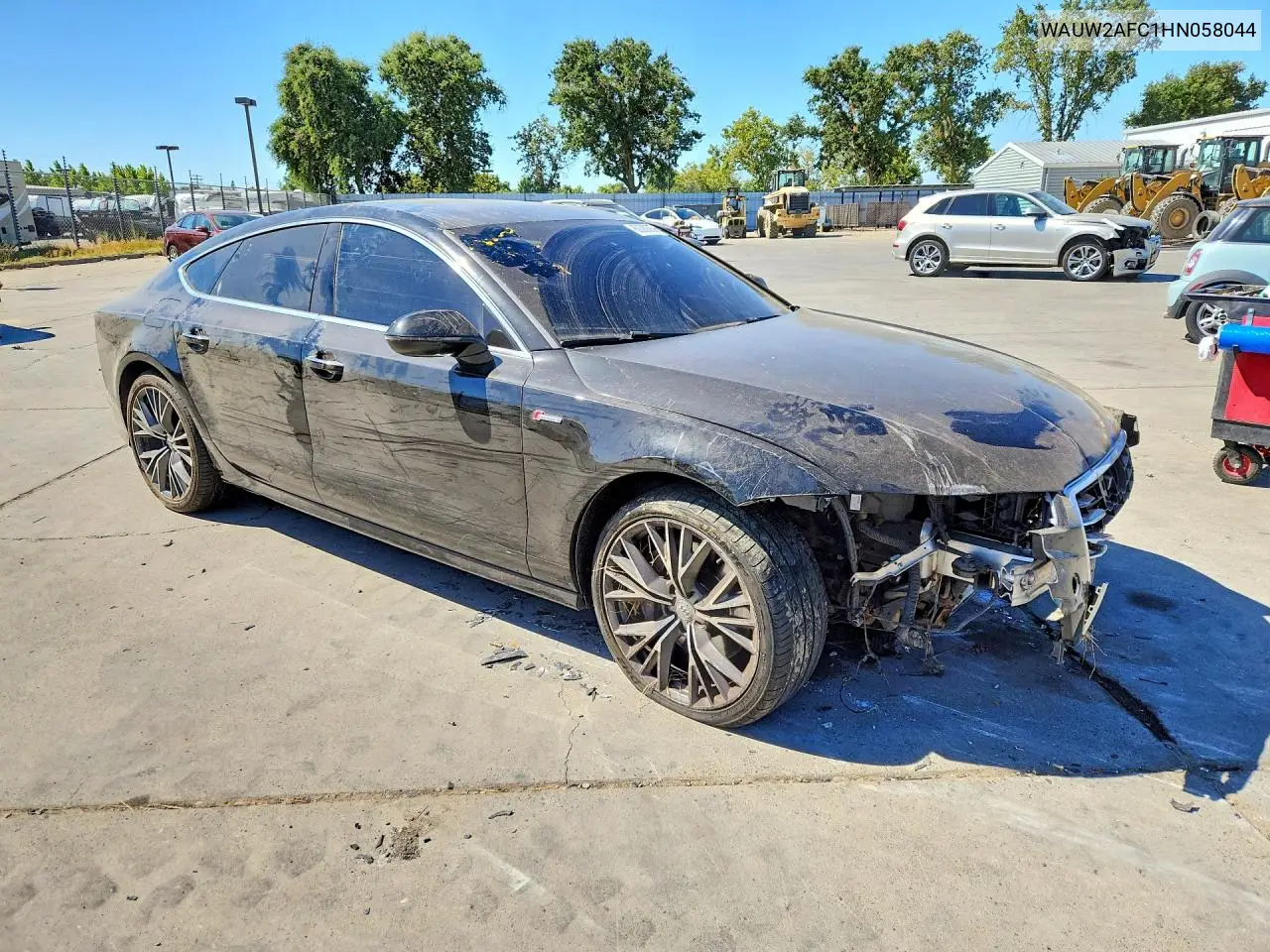 2017 Audi A7 Premium Plus VIN: WAUW2AFC1HN058044 Lot: 60389056