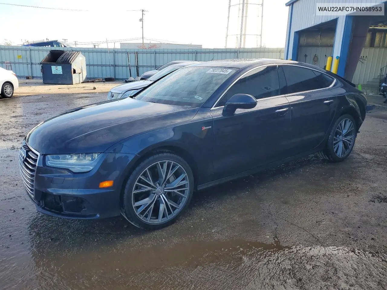 2017 Audi A7 Prestige VIN: WAU22AFC7HN058953 Lot: 79227045