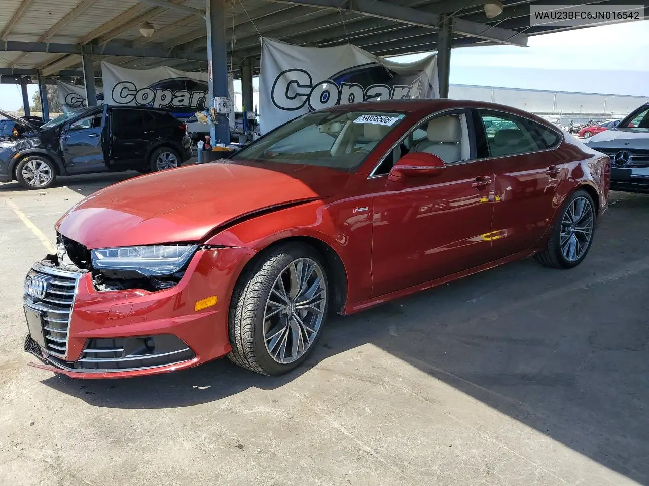 2018 Audi A7 Prestige VIN: WAU23BFC6JN016542 Lot: 59666566