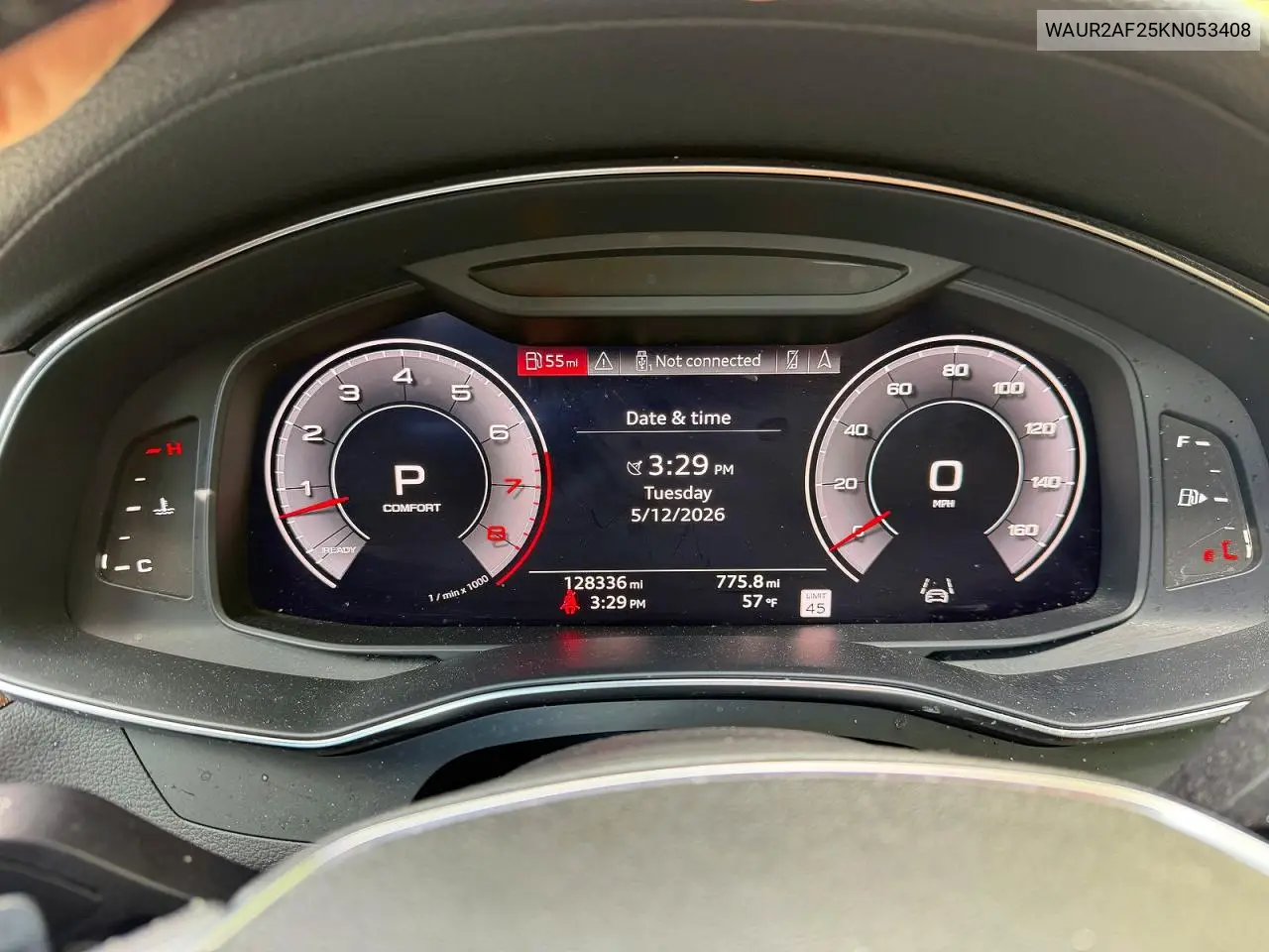 2019 Audi A7 Premium Plus VIN: WAUR2AF25KN053408 Lot: 53651056