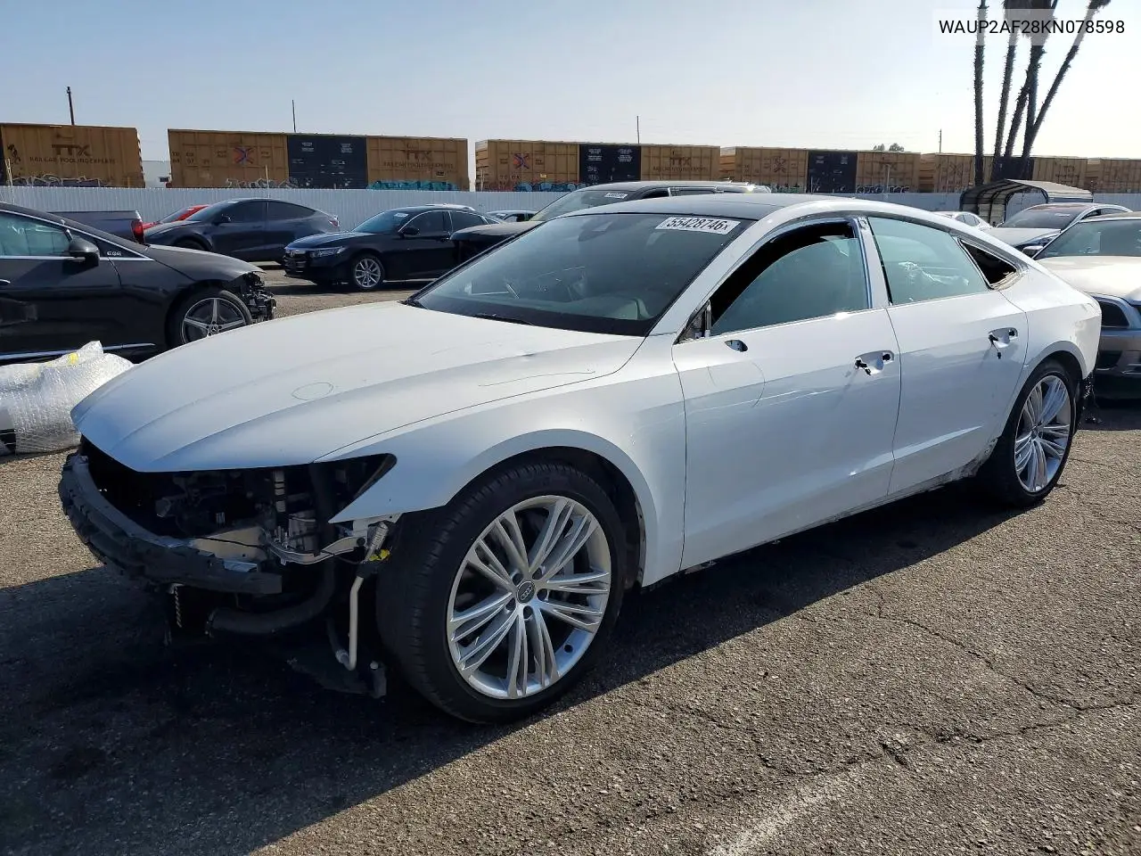 2019 Audi A7 Premium VIN: WAUP2AF28KN078598 Lot: 55428746