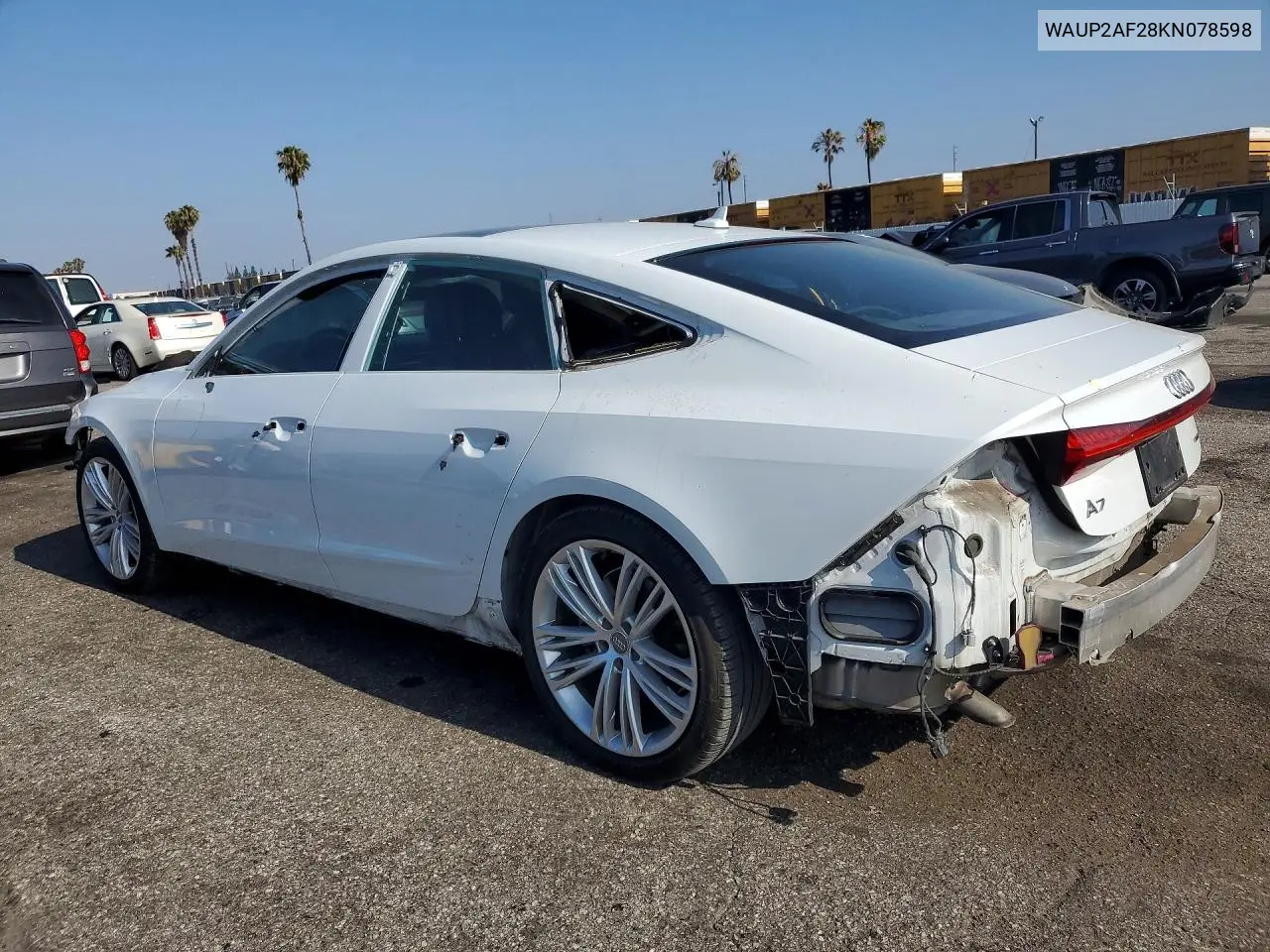 2019 Audi A7 Premium VIN: WAUP2AF28KN078598 Lot: 55428746