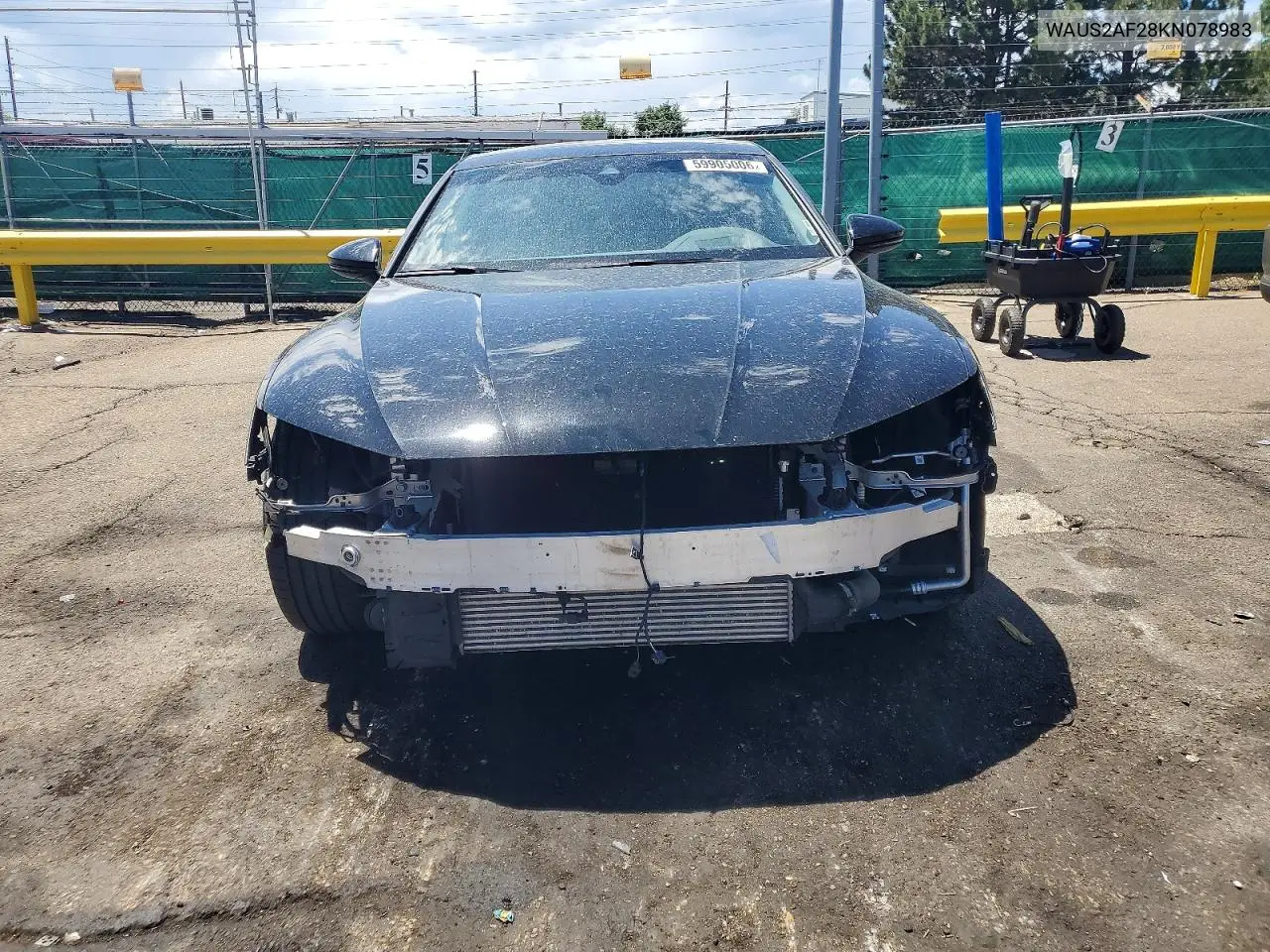 2019 Audi A7 Prestige VIN: WAUS2AF28KN078983 Lot: 59905006
