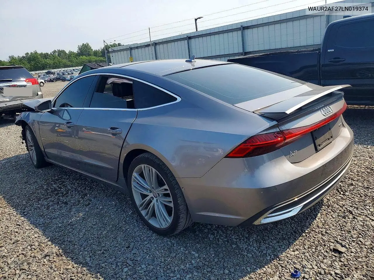 2020 Audi A7 Premium Plus VIN: WAUR2AF27LN019374 Lot: 60703616