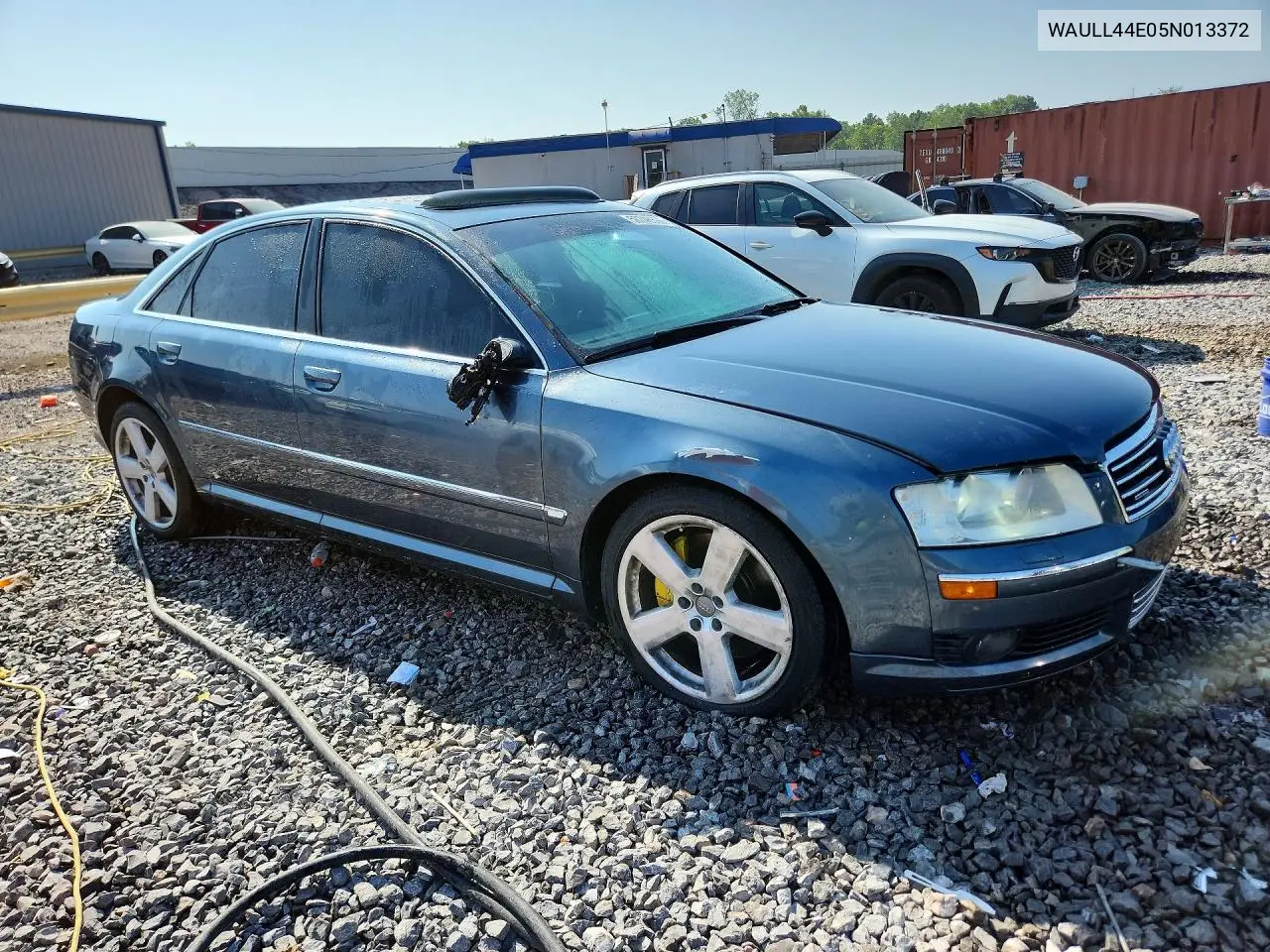 2005 Audi A8 4.2 Quattro VIN: WAULL44E05N013372 Lot: 58746306