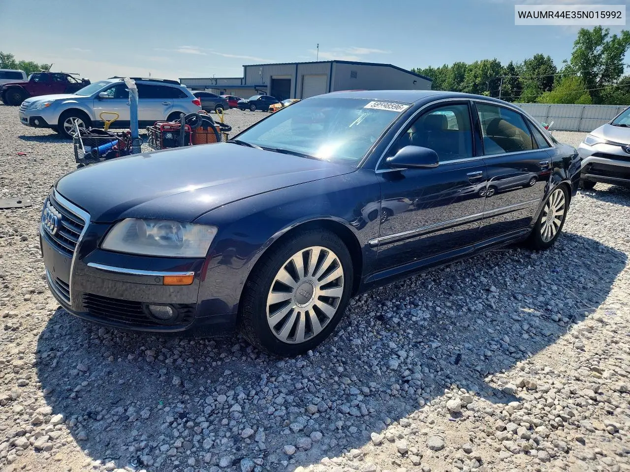 2005 Audi A8 L W12 Quattro VIN: WAUMR44E35N015992 Lot: 59598596