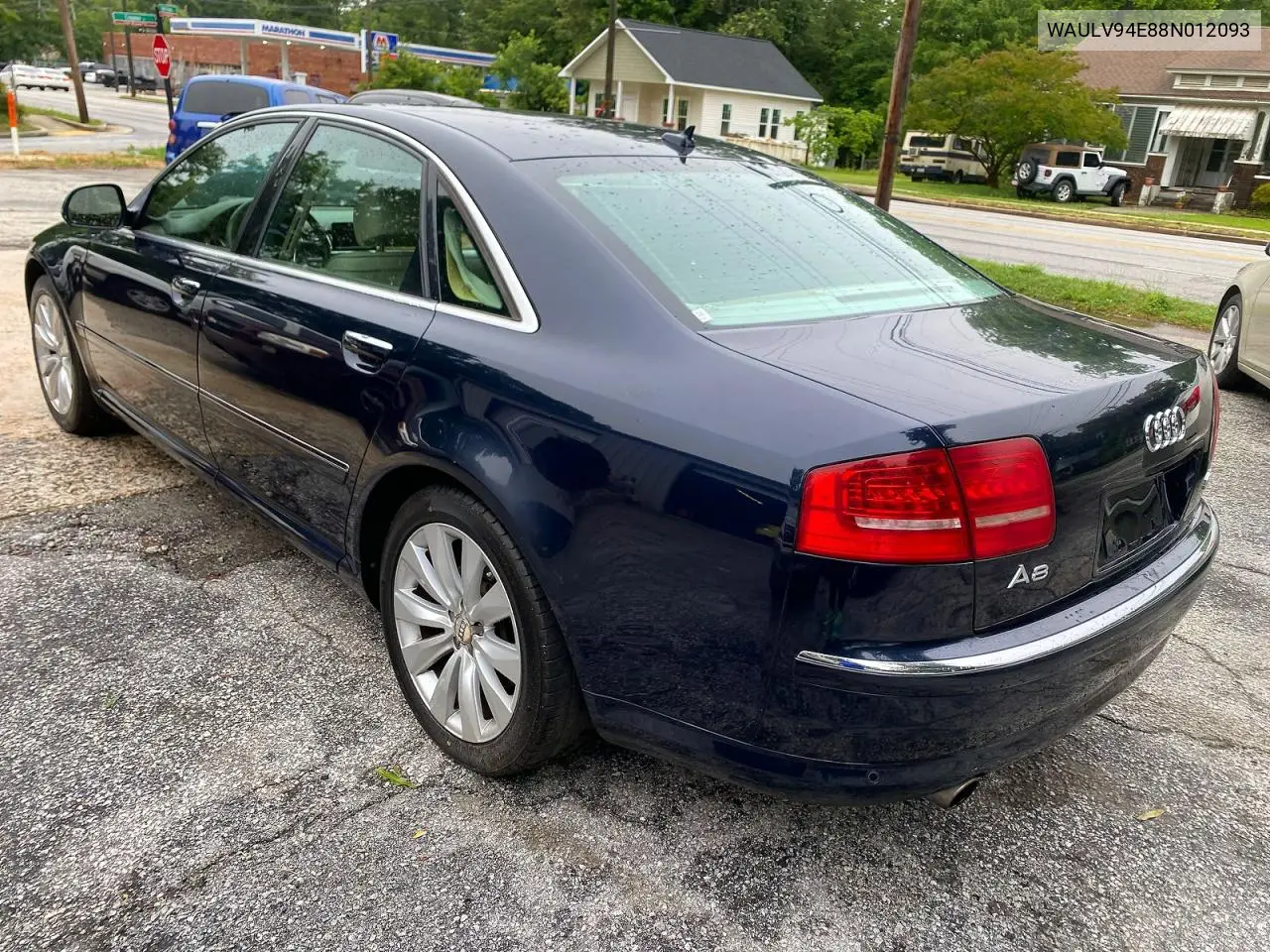 2008 Audi A8 4.2 Quattro VIN: WAULV94E88N012093 Lot: 55098146