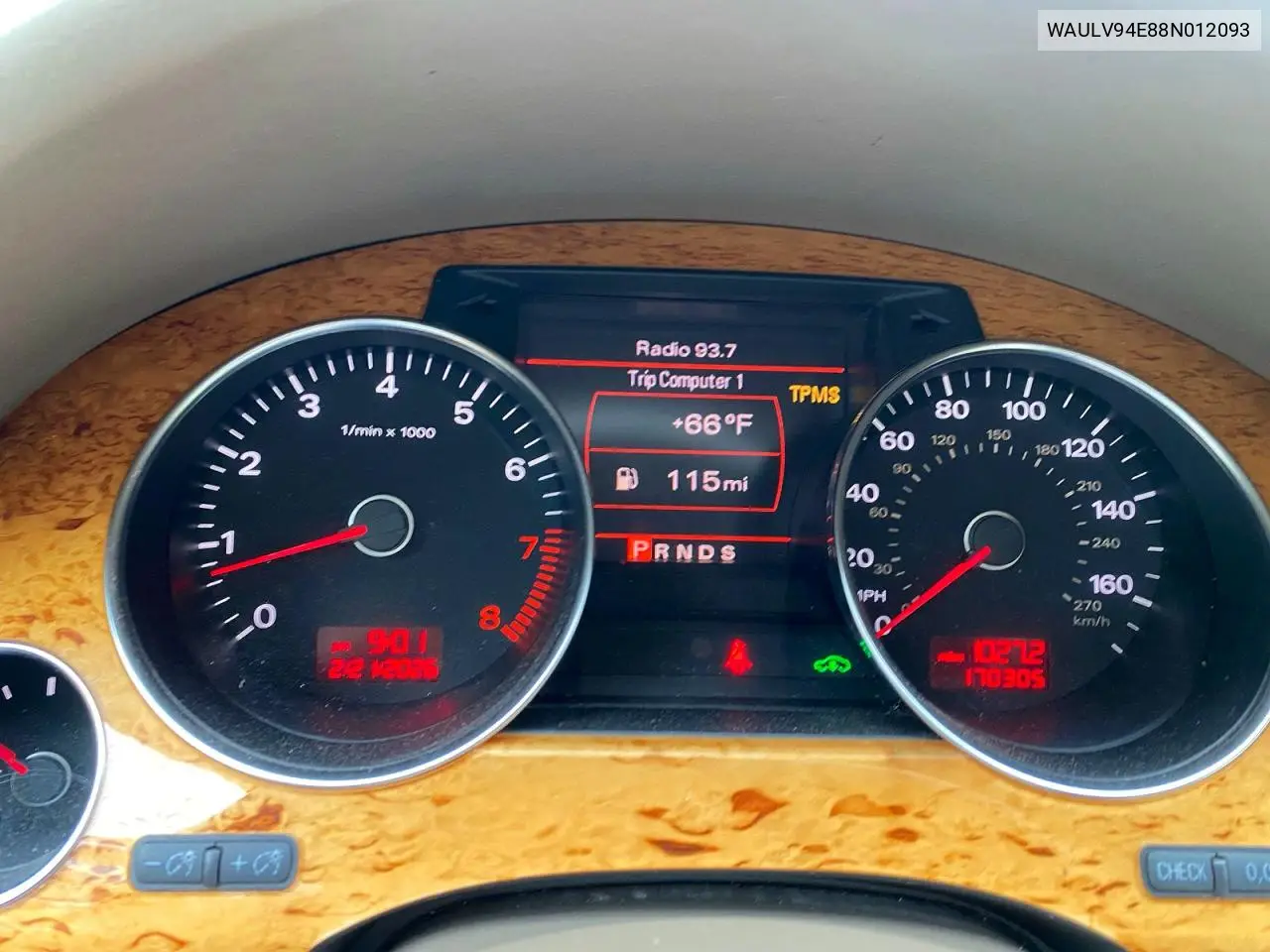 2008 Audi A8 4.2 Quattro VIN: WAULV94E88N012093 Lot: 55098146