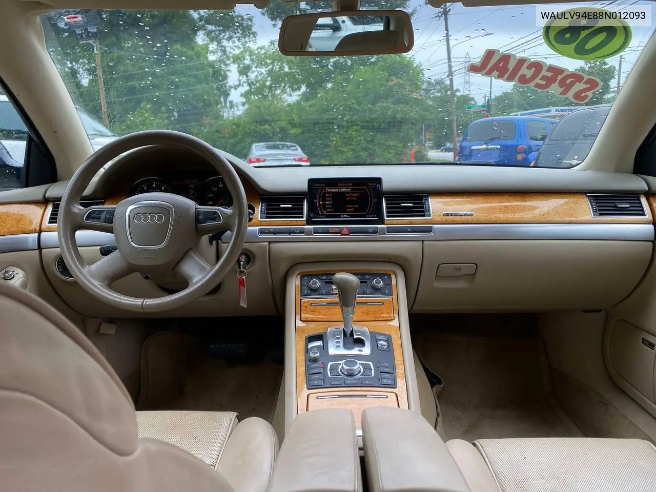 2008 Audi A8 4.2 Quattro VIN: WAULV94E88N012093 Lot: 55098146