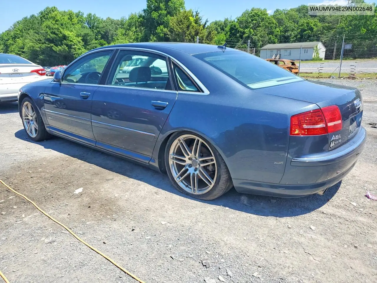 2009 Audi A8 L Quattro VIN: WAUMV94E29N002648 Lot: 56904126
