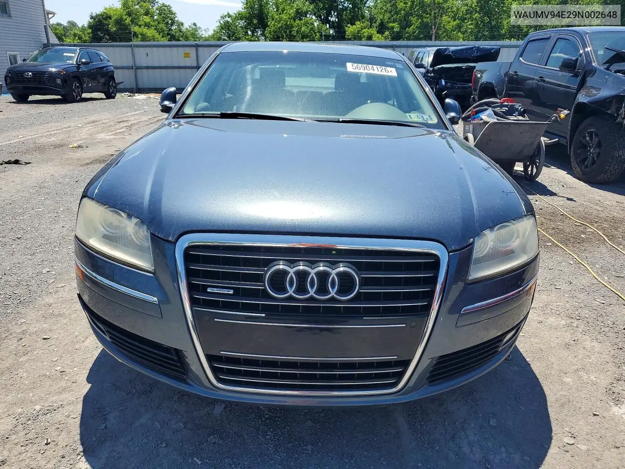2009 Audi A8 L Quattro VIN: WAUMV94E29N002648 Lot: 56904126