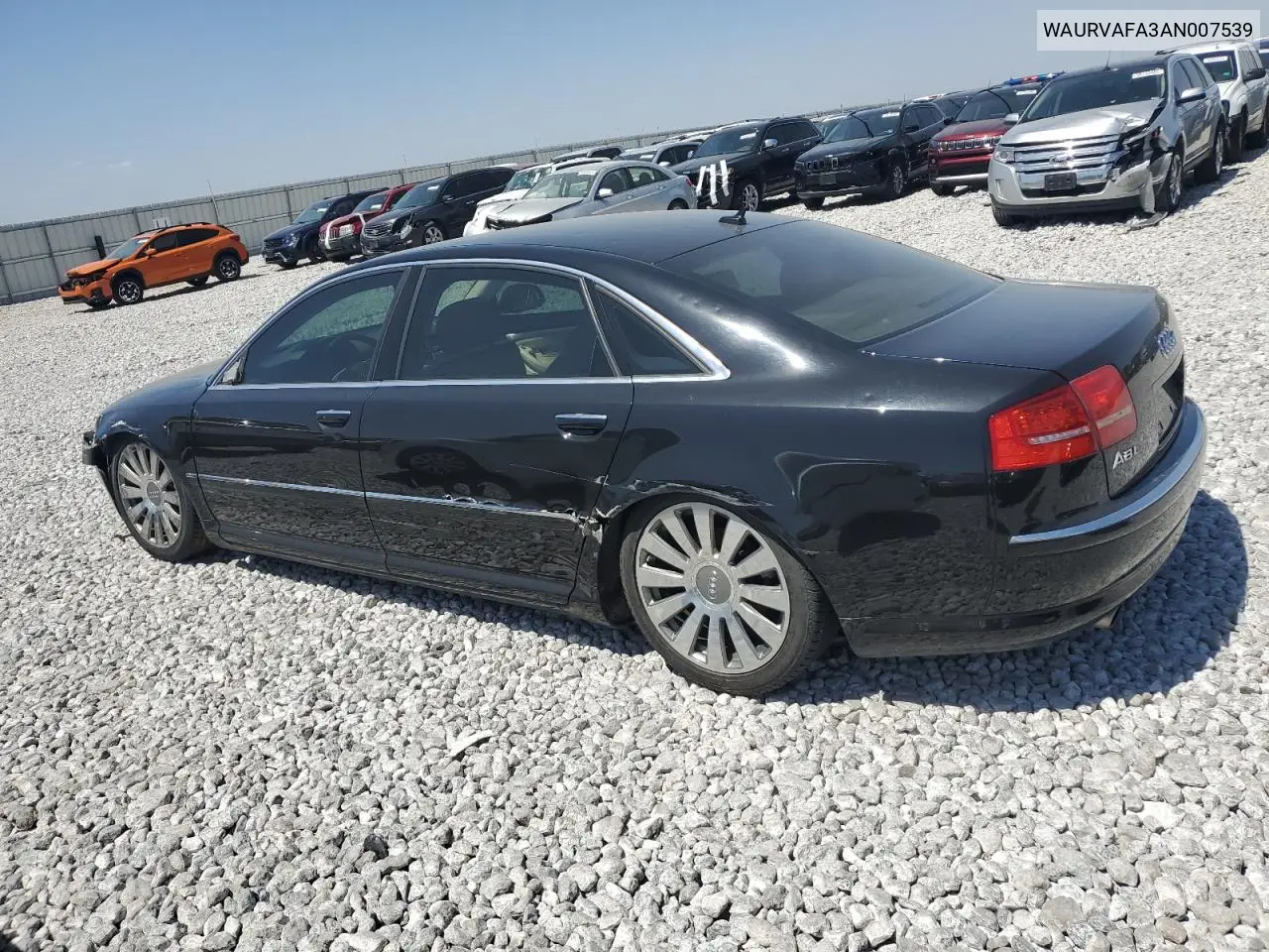2010 Audi A8 Quattro VIN: WAURVAFA3AN007539 Lot: 43644285