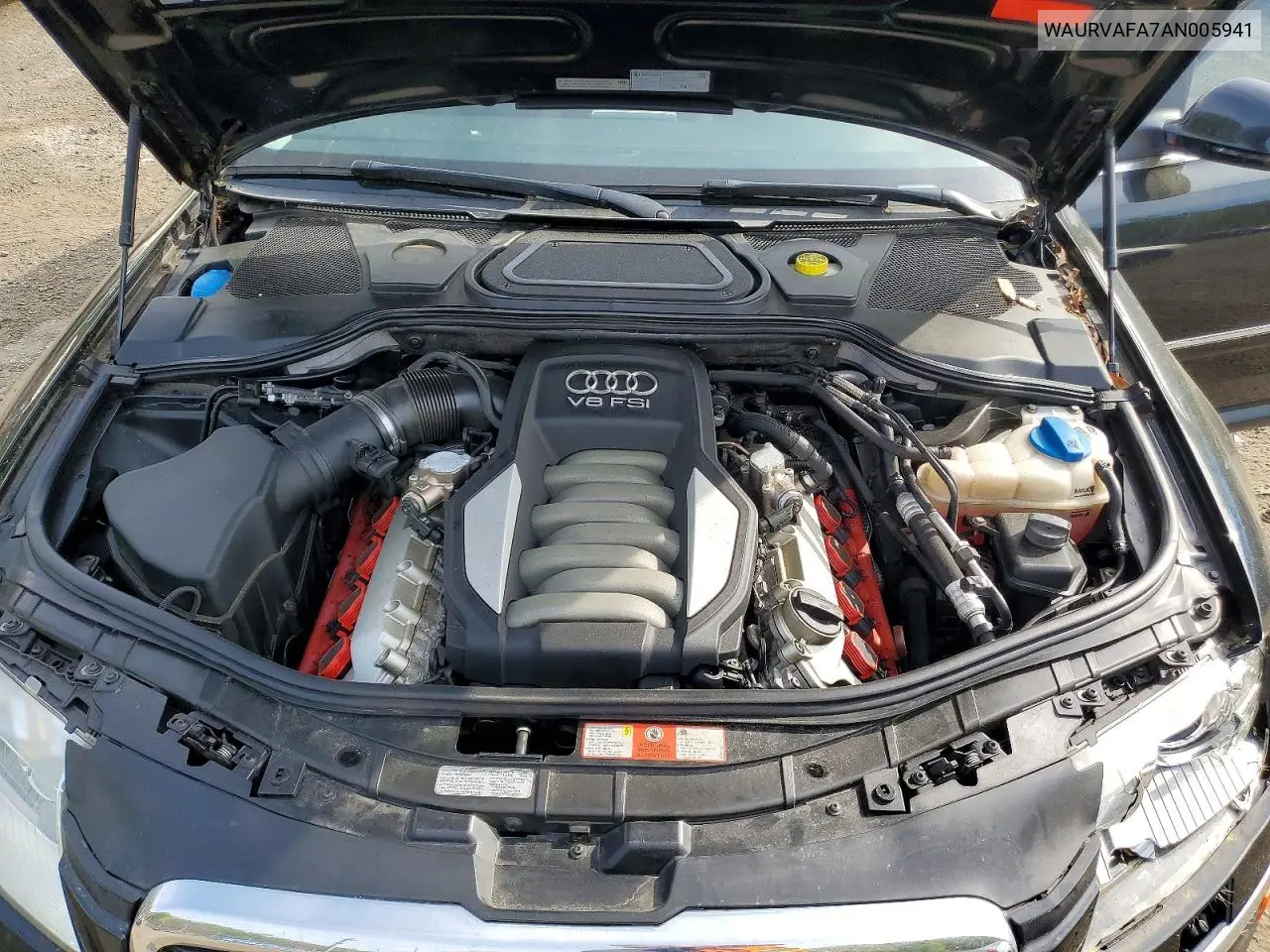 2010 Audi A8 Quattro VIN: WAURVAFA7AN005941 Lot: 47252746
