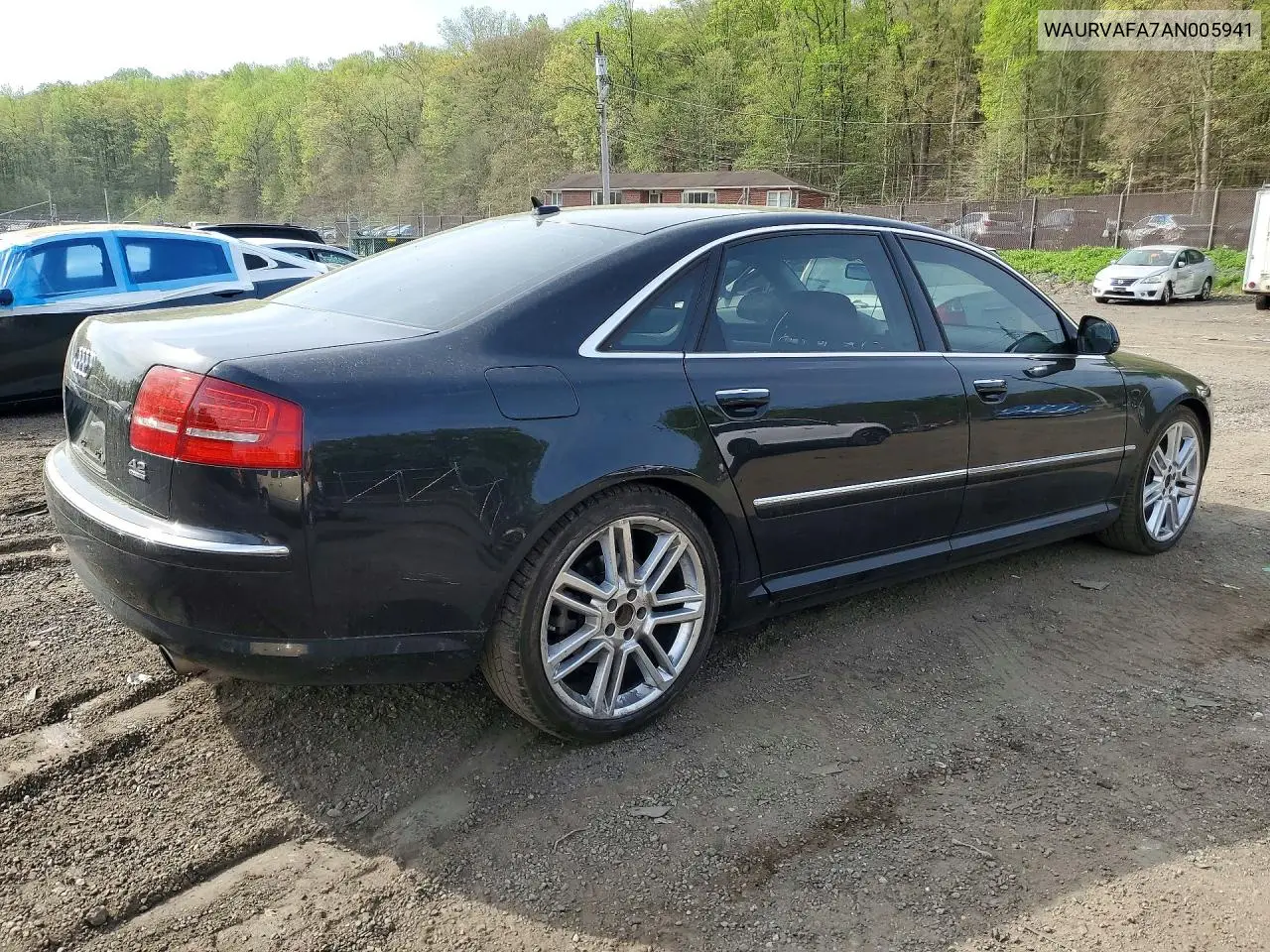 2010 Audi A8 Quattro VIN: WAURVAFA7AN005941 Lot: 47252746