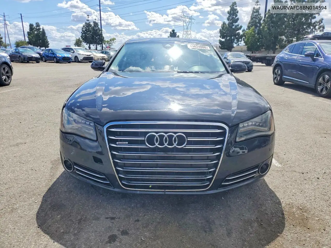 2011 Audi A8 L Quattro VIN: WAURVAFD8BN014594 Lot: 49824886