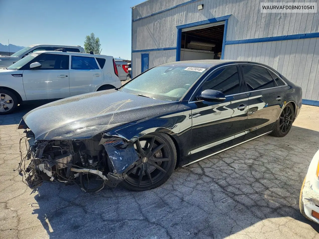 2011 Audi A8 L Quattro VIN: WAURVAFD0BN010541 Lot: 53428846