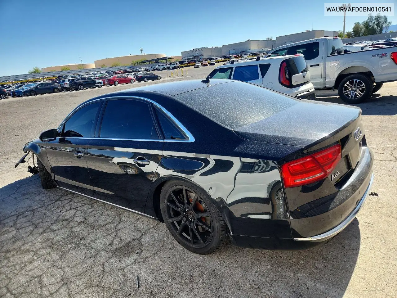 2011 Audi A8 L Quattro VIN: WAURVAFD0BN010541 Lot: 53428846