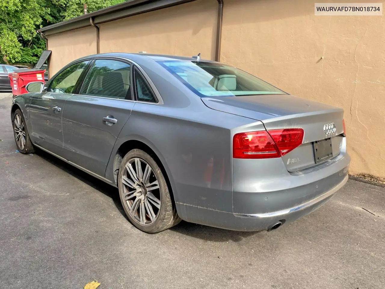 2011 Audi A8 L Quattro VIN: WAURVAFD7BN018734 Lot: 53526716