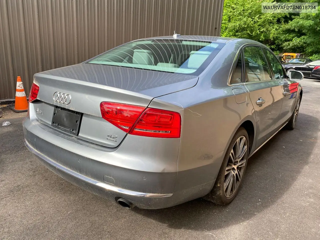 2011 Audi A8 L Quattro VIN: WAURVAFD7BN018734 Lot: 53526716