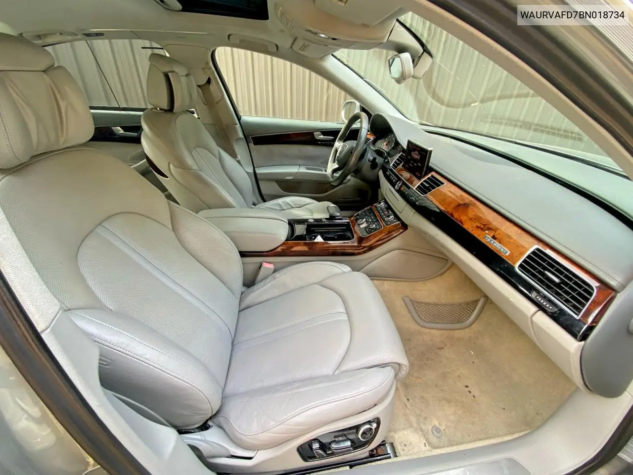 2011 Audi A8 L Quattro VIN: WAURVAFD7BN018734 Lot: 53526716
