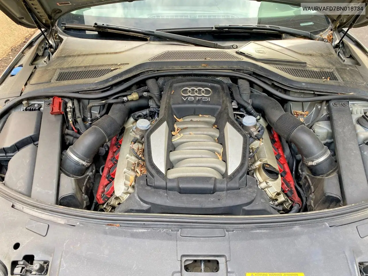 2011 Audi A8 L Quattro VIN: WAURVAFD7BN018734 Lot: 53526716