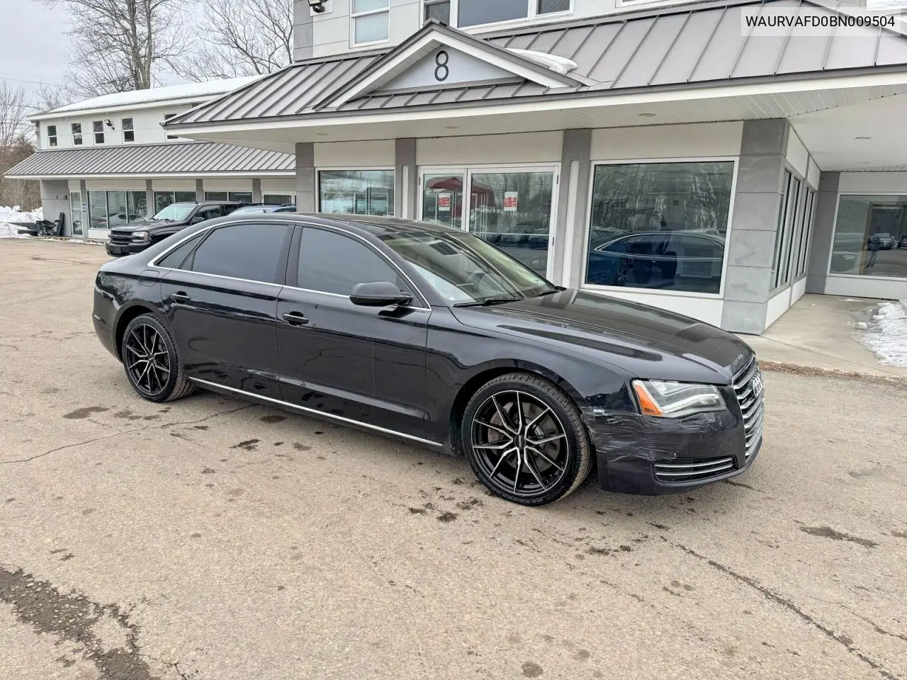 2011 Audi A8 L Quattro VIN: WAURVAFD0BN009504 Lot: 55093456