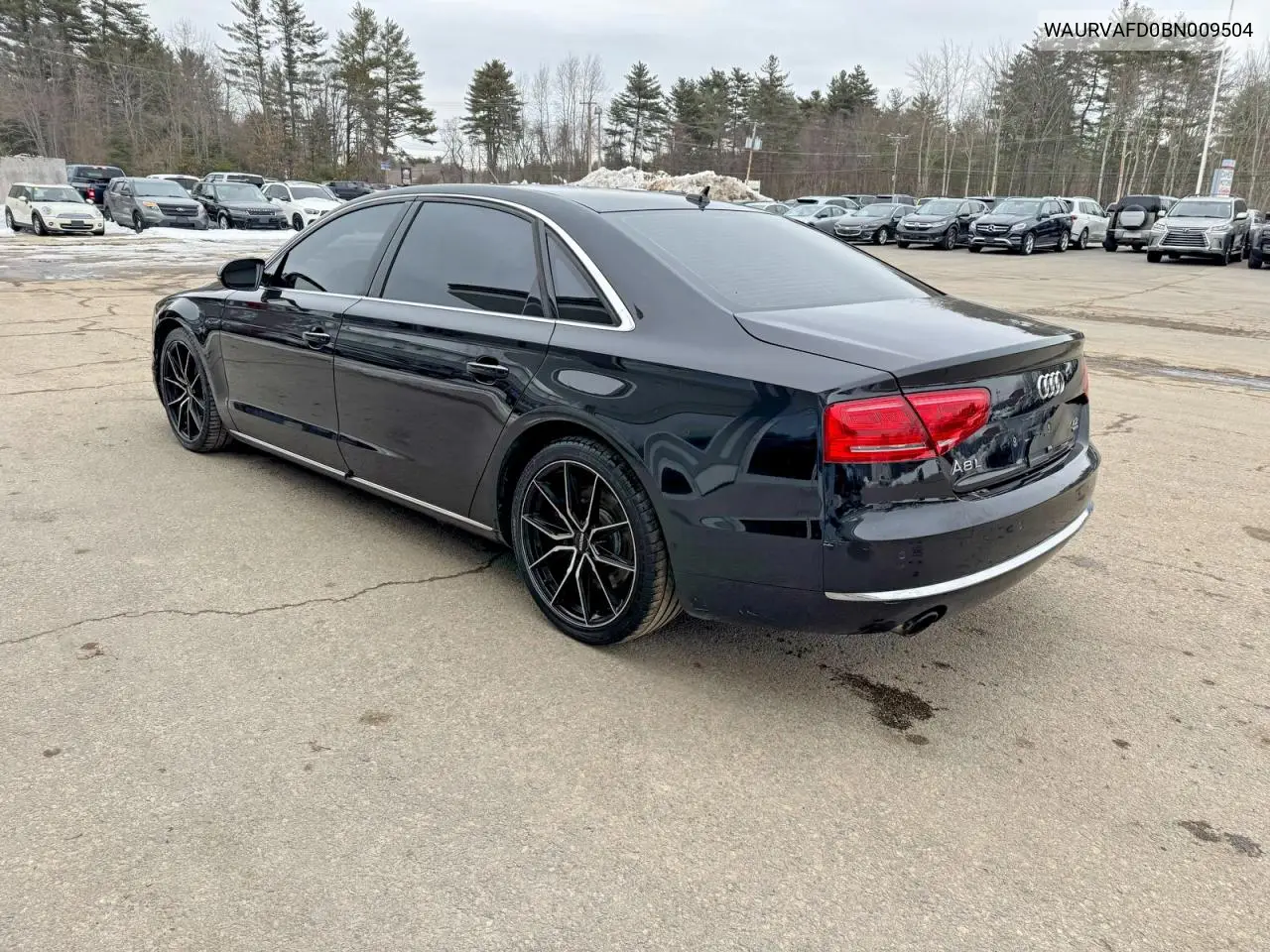 2011 Audi A8 L Quattro VIN: WAURVAFD0BN009504 Lot: 55093456