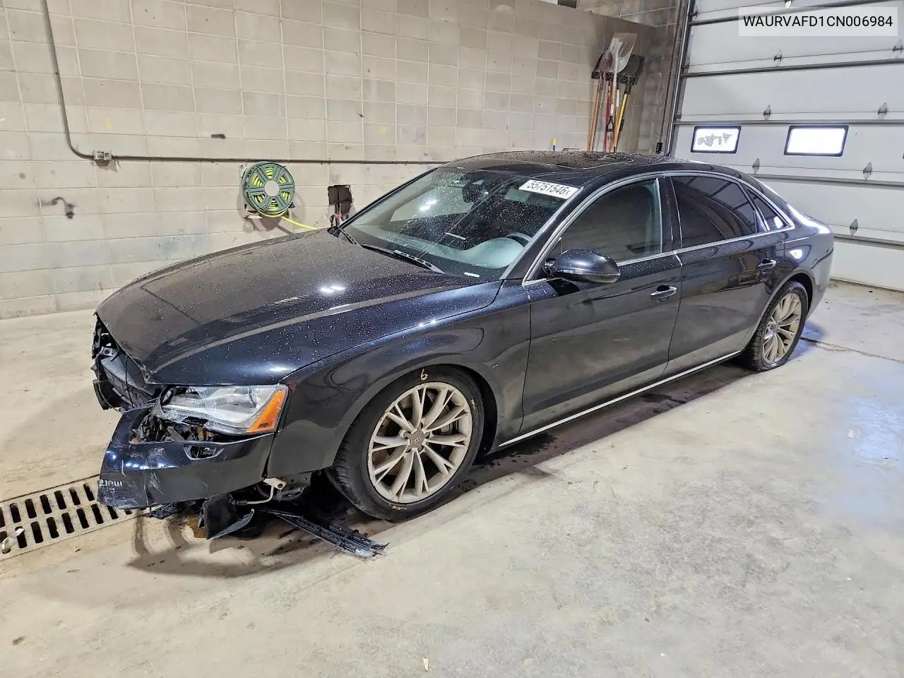 2012 Audi A8 L Quattro VIN: WAURVAFD1CN006984 Lot: 55751546