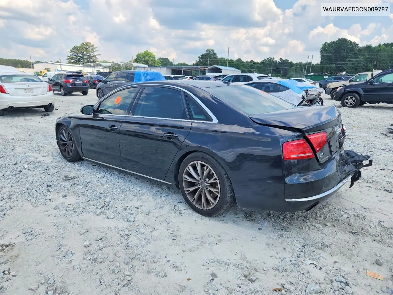 2012 Audi A8 L Quattro VIN: WAURVAFD3CN009787 Lot: 57066906