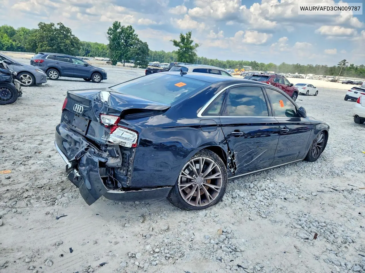 2012 Audi A8 L Quattro VIN: WAURVAFD3CN009787 Lot: 57066906