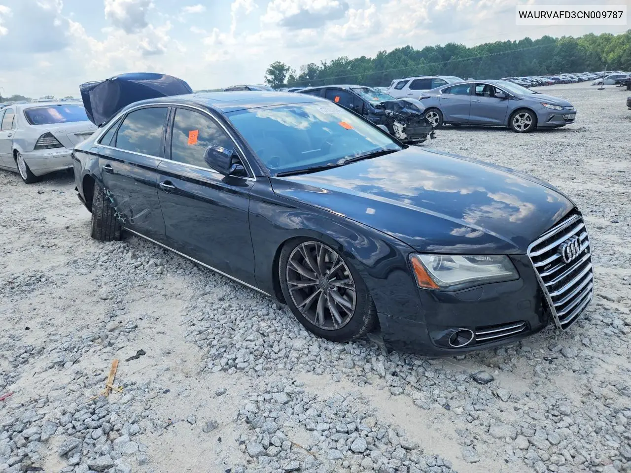 2012 Audi A8 L Quattro VIN: WAURVAFD3CN009787 Lot: 57066906