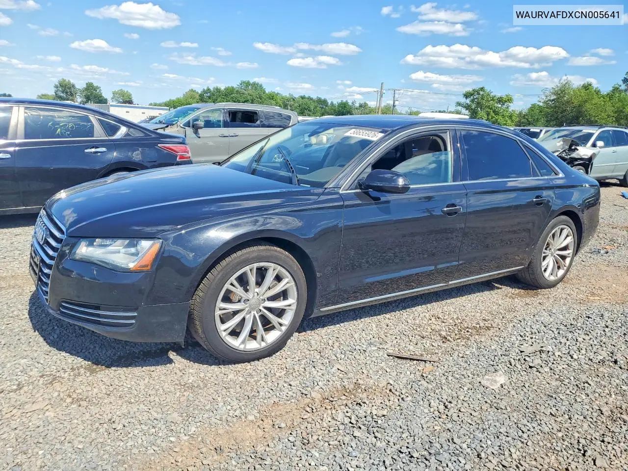 2012 Audi A8 L Quattro VIN: WAURVAFDXCN005641 Lot: 58655926