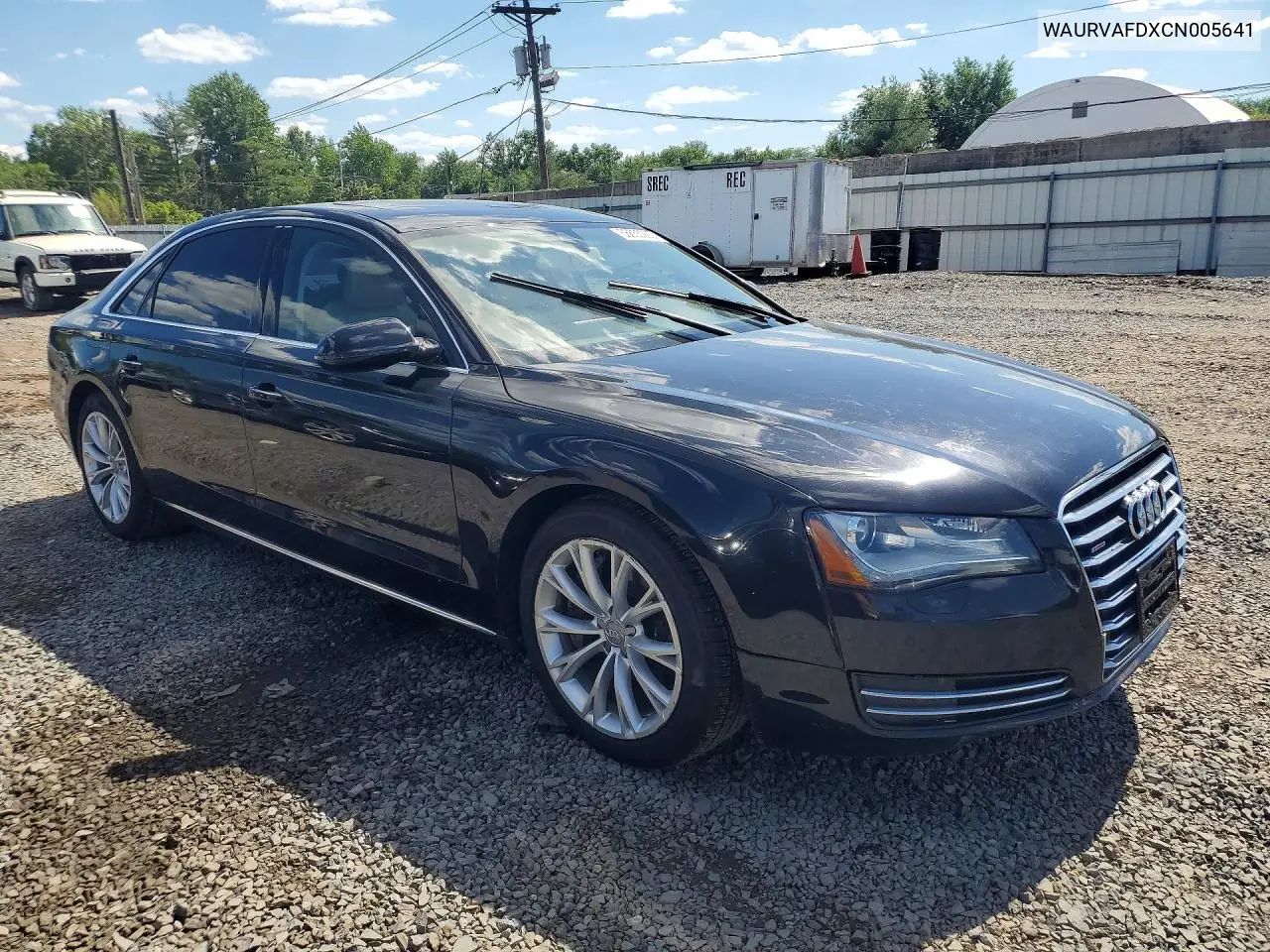 2012 Audi A8 L Quattro VIN: WAURVAFDXCN005641 Lot: 58655926