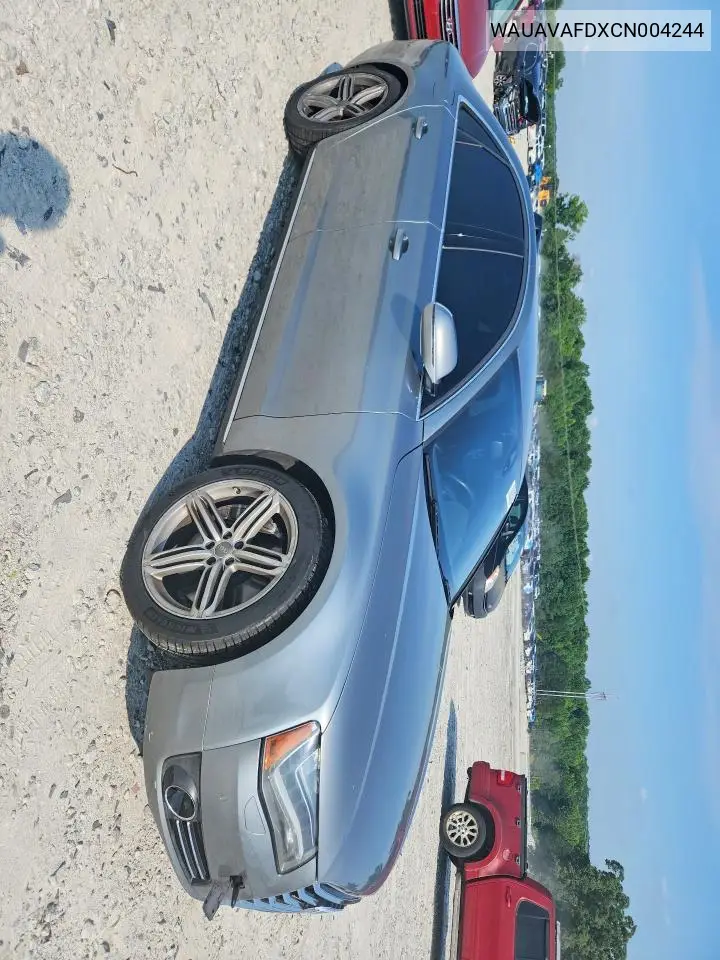 2012 Audi A8 Quattro VIN: WAUAVAFDXCN004244 Lot: 58883976