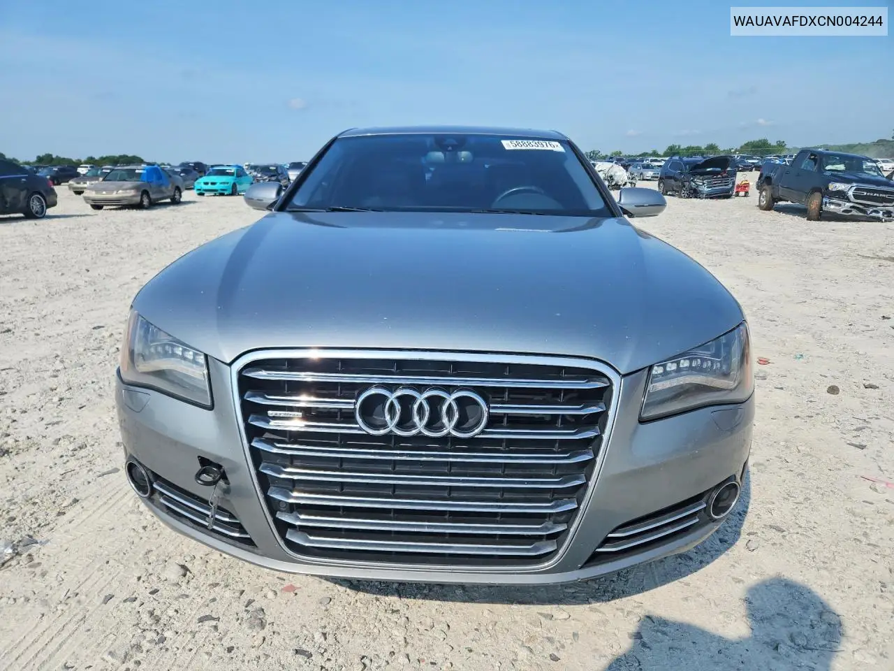 2012 Audi A8 Quattro VIN: WAUAVAFDXCN004244 Lot: 58883976