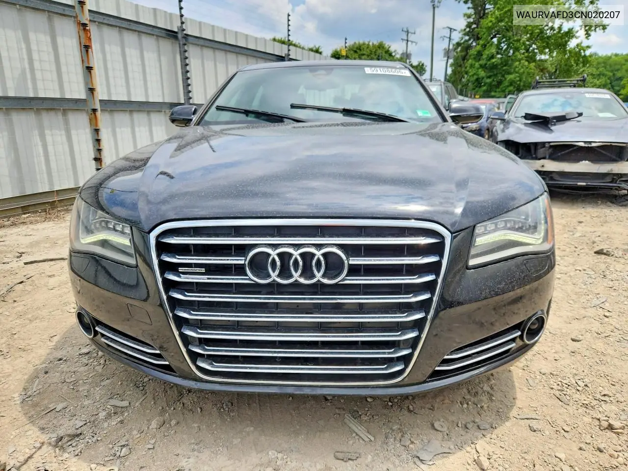 2012 Audi A8 L Quattro VIN: WAURVAFD3CN020207 Lot: 59108606