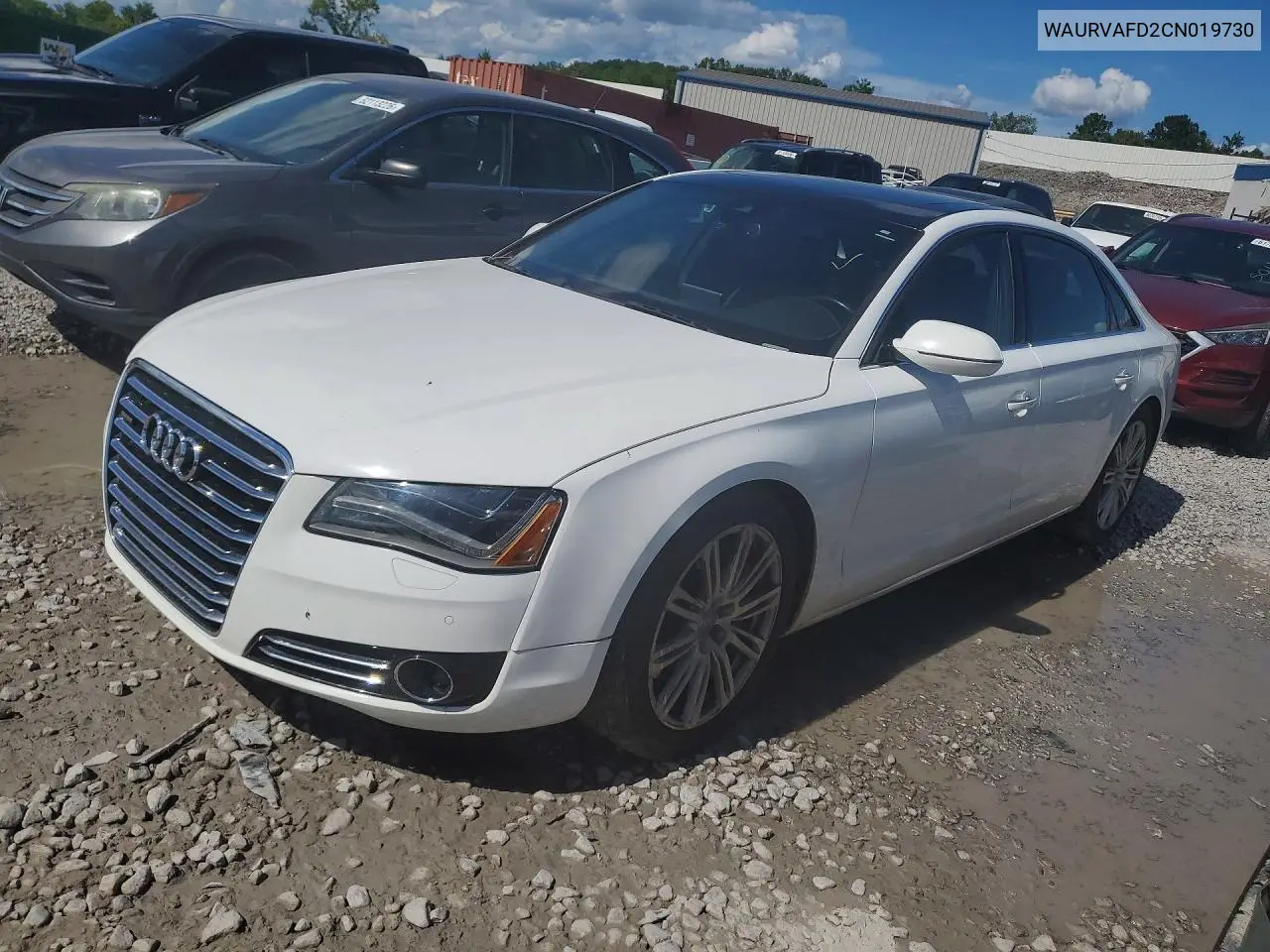 2012 Audi A8 L Quattro VIN: WAURVAFD2CN019730 Lot: 62065356