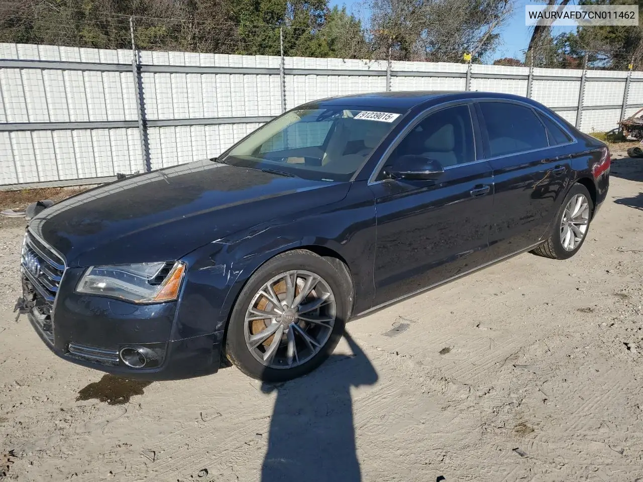 2012 Audi A8 L Quattro VIN: WAURVAFD7CN011462 Lot: 91239015
