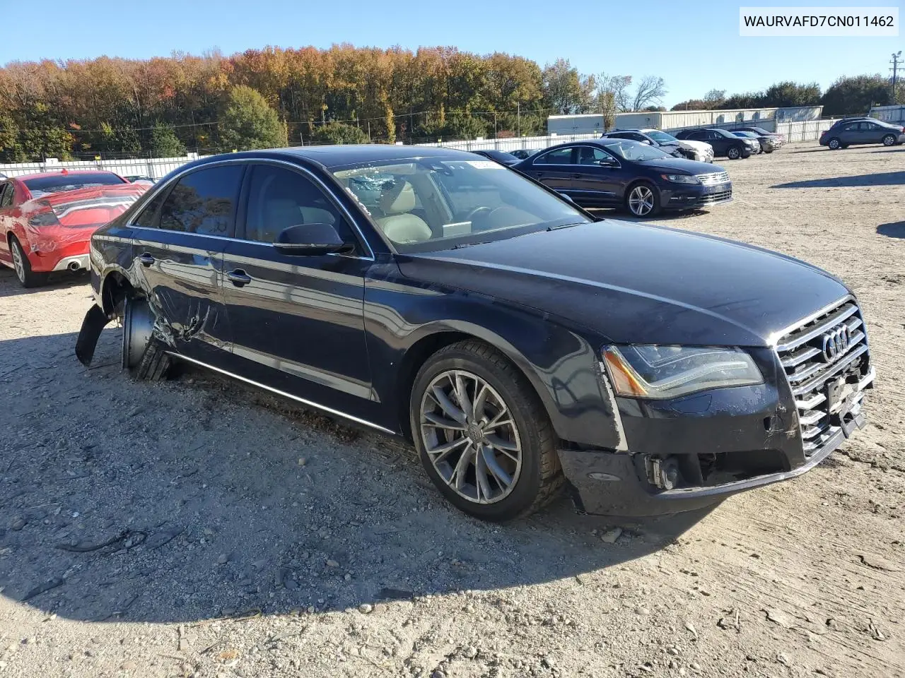2012 Audi A8 L Quattro VIN: WAURVAFD7CN011462 Lot: 91239015