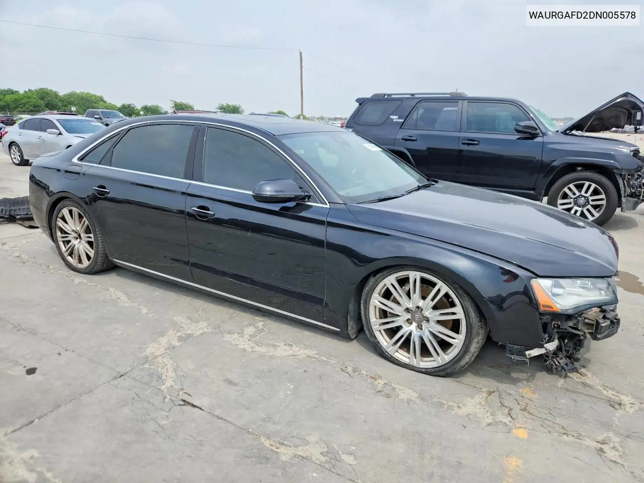 2013 Audi A8 L Quattro VIN: WAURGAFD2DN005578 Lot: 51448106