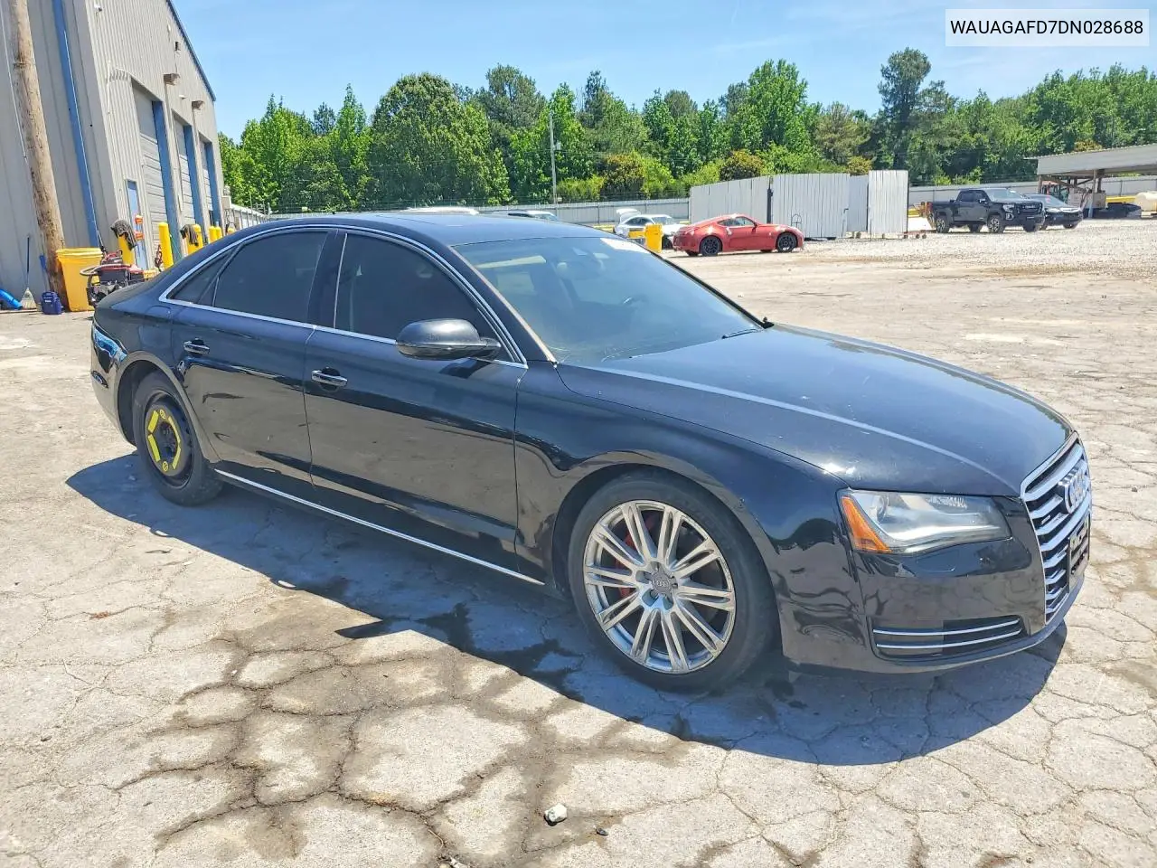 2013 Audi A8 Quattro VIN: WAUAGAFD7DN028688 Lot: 53366996