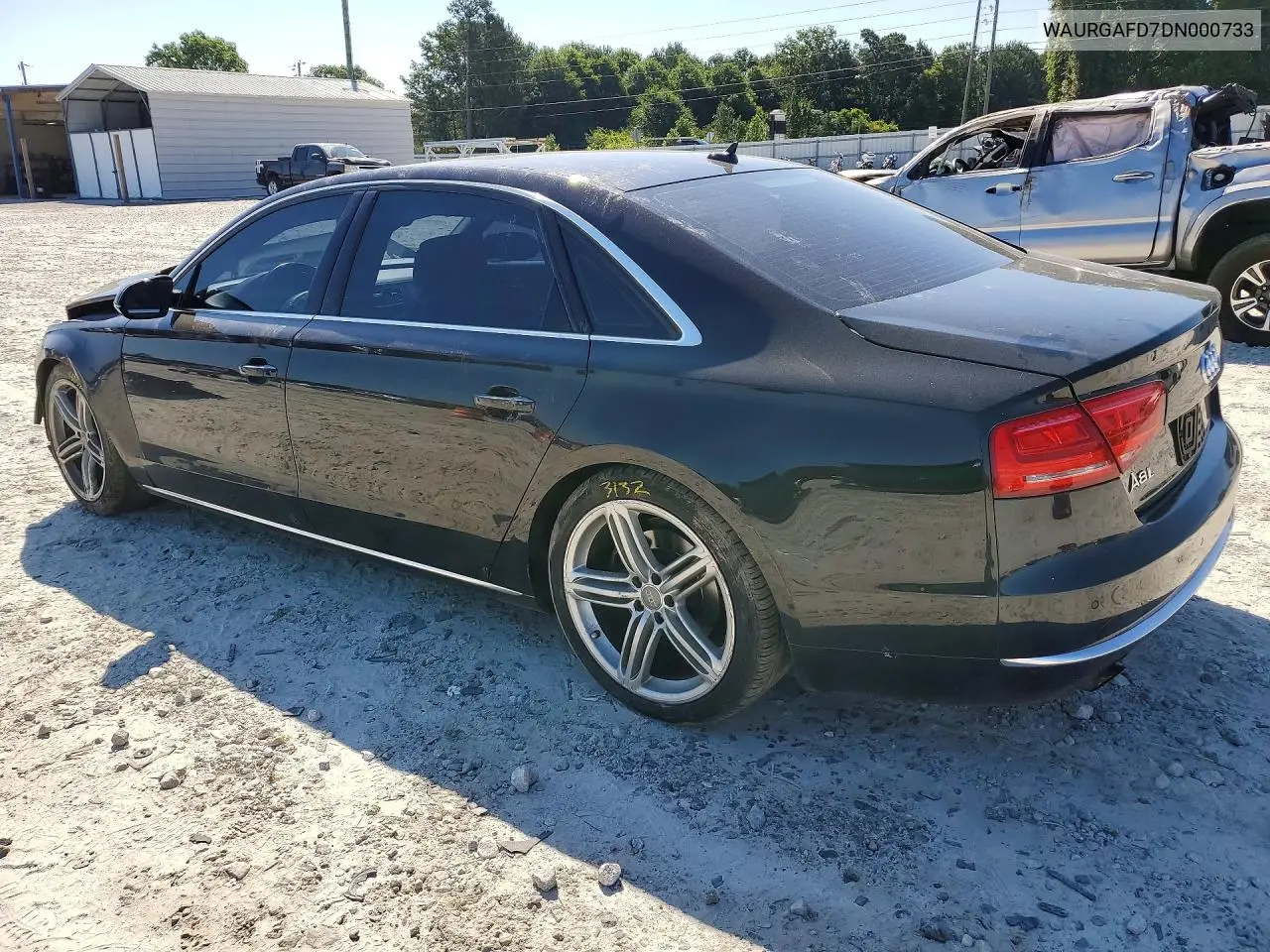 2013 Audi A8 L Quattro VIN: WAURGAFD7DN000733 Lot: 55786916