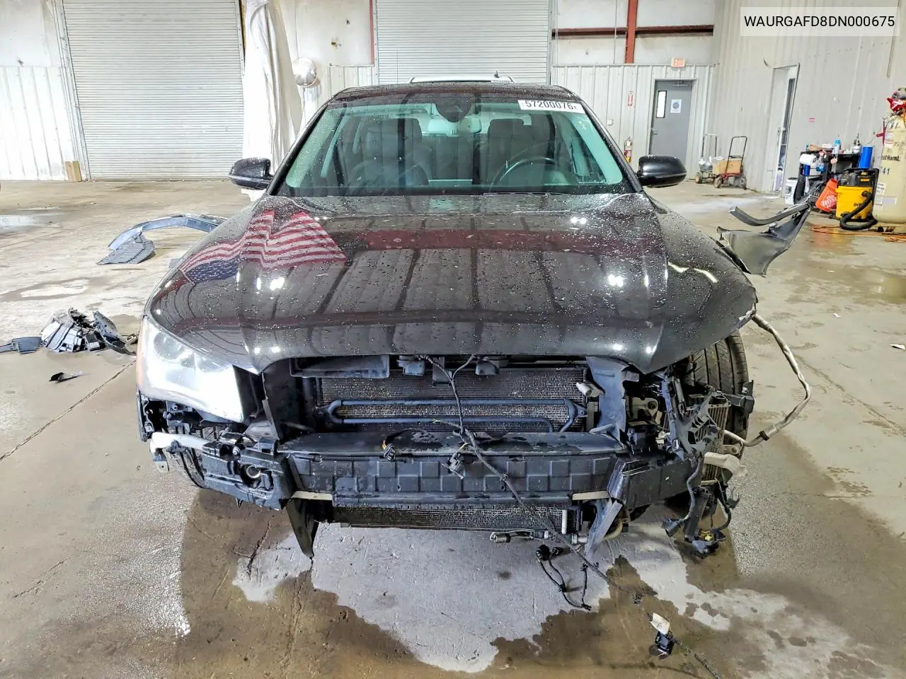 2013 Audi A8 L Quattro VIN: WAURGAFD8DN000675 Lot: 57200076