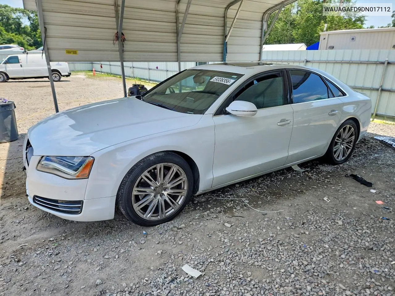 2013 Audi A8 Quattro VIN: WAUAGAFD9DN017112 Lot: 59338356